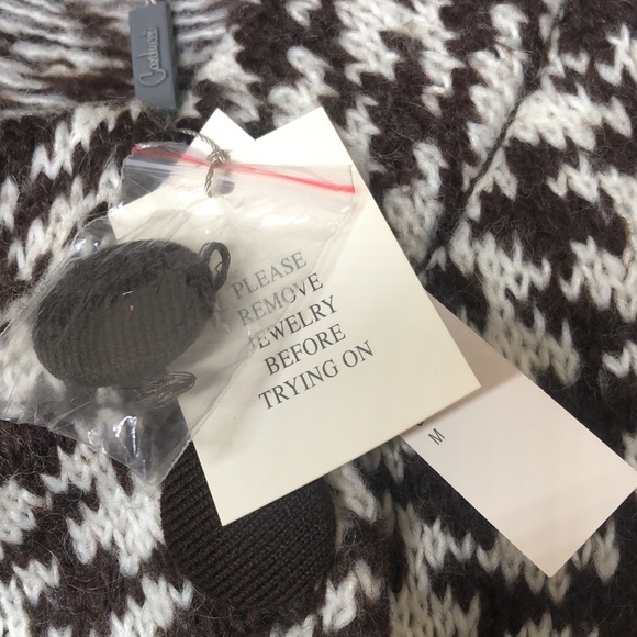 NWT Carducci sweater brown and white - Picture 8 of 15